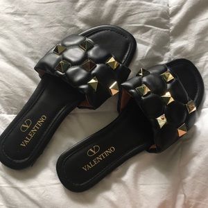 Valentino Garavani Roman Stud Leather Sandal